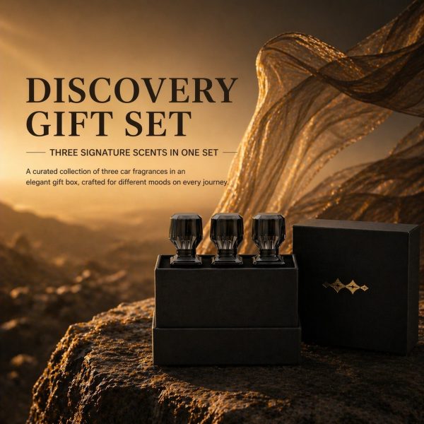 Discovery Gift Set — three Leopard signature car fragrances in elegant gift box