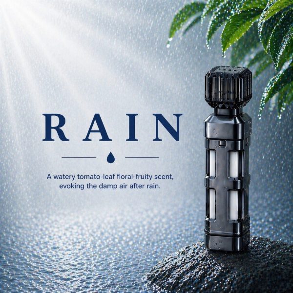 Rain Car Fragrance — main bottle shot in rain, Leopard 5/7/8 Original accessory