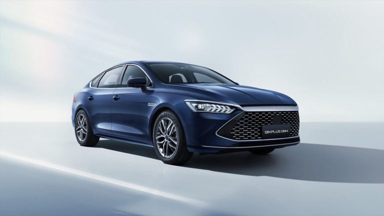 BYD Qin Plus sedan exterior in the UAE