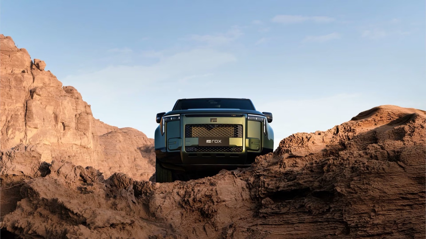 ROX 01 off-road SUV in the desert, UAE