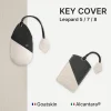 Leopard 5/7/8 Key Fob Cover & Card Key Case Set; complete key cover and matching card key case.